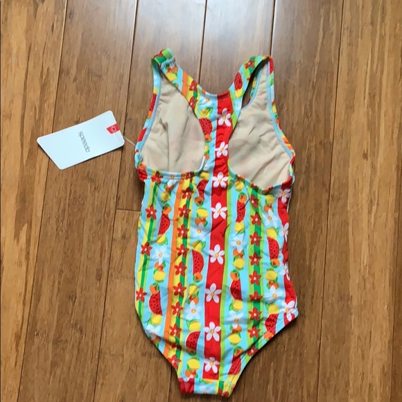 NEW SPEEDO Girls Swimsuit Sz 6 - Picture 2 of 3
